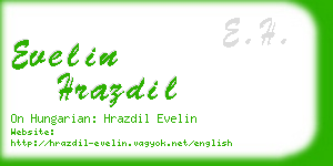 evelin hrazdil business card